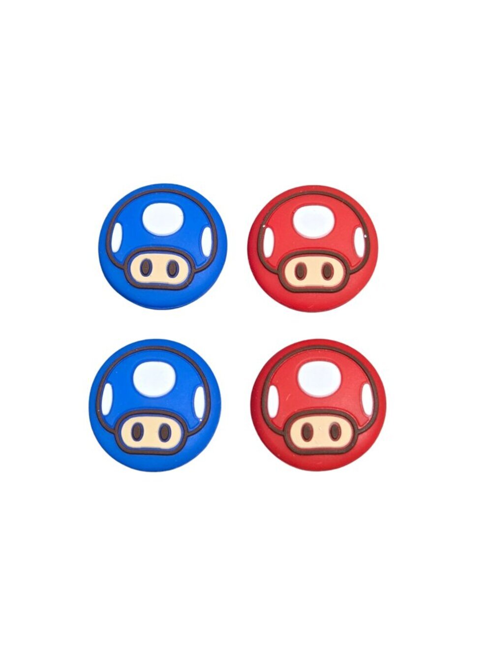 3/$20 New | Switch 4 Pack Red Blue Mushroom Joystick Thumb Grip Caps